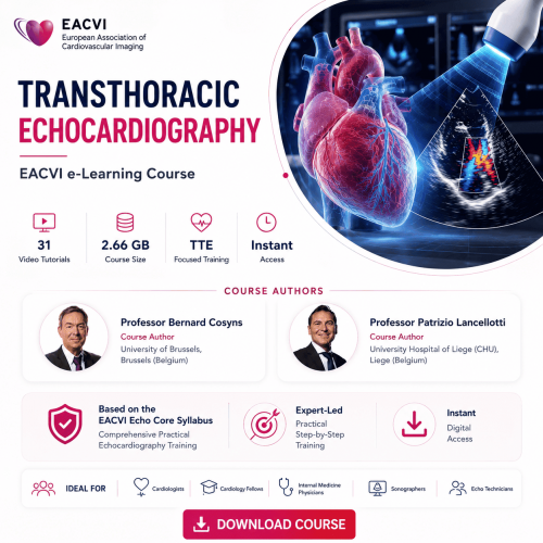 EACVI e-learning course: Transthoracic echocardiography (TTE)