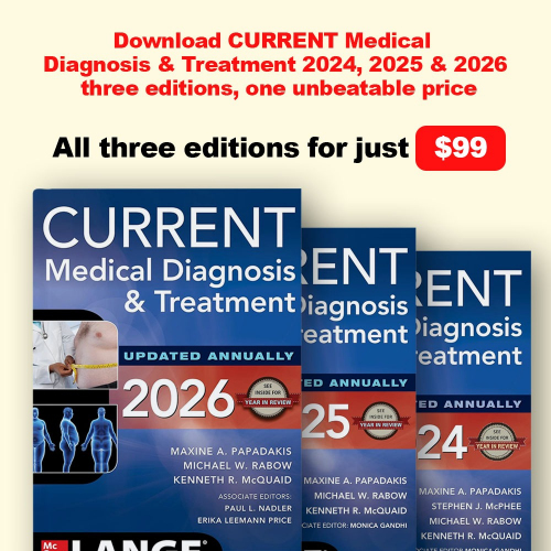 CURRENT Medical Diagnosis and Treatment (2026,2025,2024 Editions)