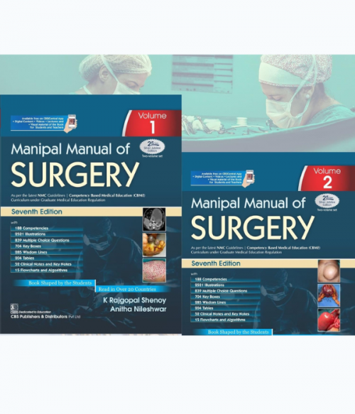 Manipal Manual of Surgery, 2 Volume Set  (7th edition)