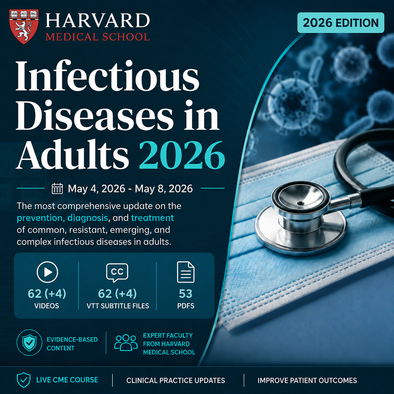 Harvard Infectious Diseases In Adults 2026 (Videos + PDFs)